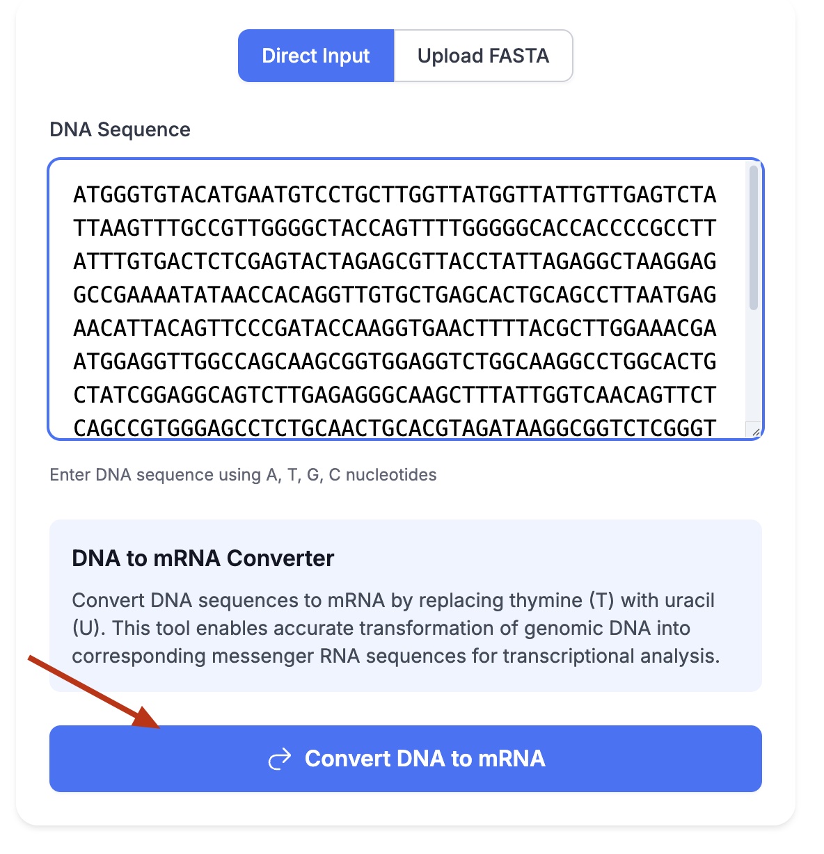 Step 2: Convert Your Sequence